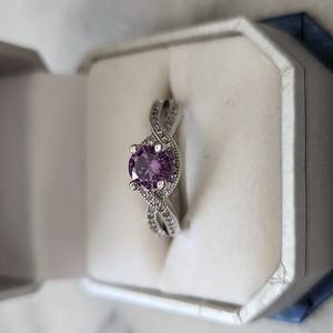 Charmed Aroma Purple Amethyst Ring